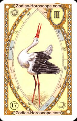 The stork, monthly Love and Health horoscope March Aquarius