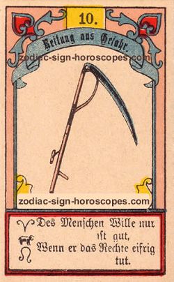 The scythe, monthly Aquarius horoscope April