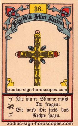 The cross, monthly Aquarius horoscope April